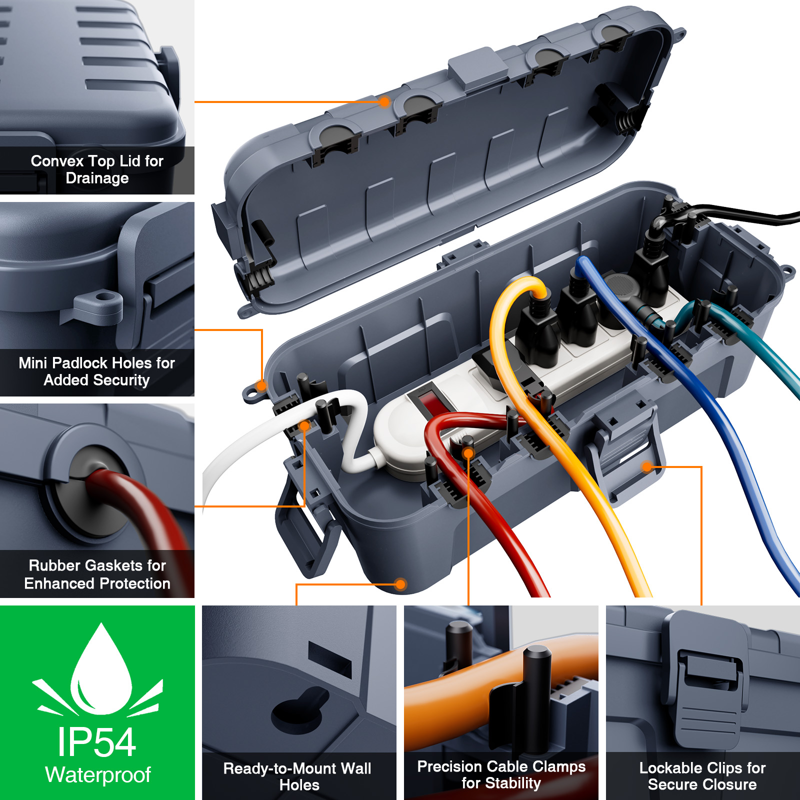 Capa para Cabo de Extensão à P - Outdoor Use Power Strip avaliação e preço