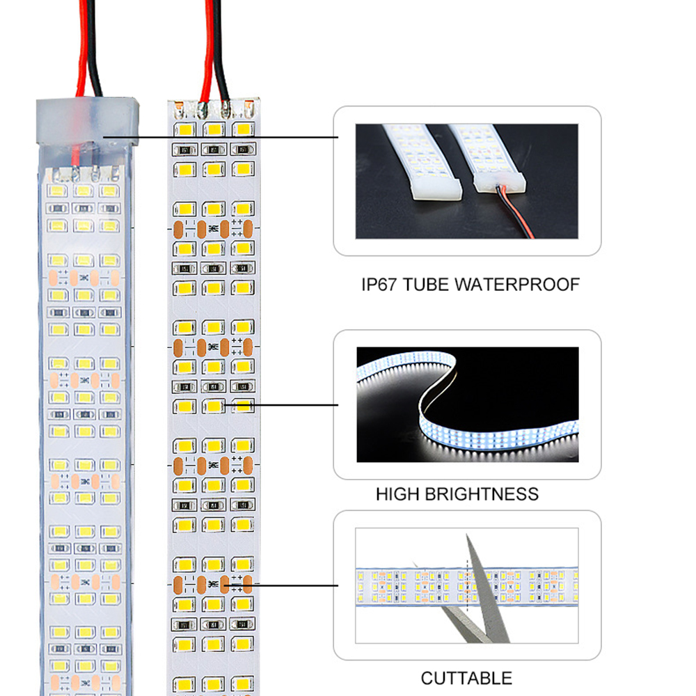 5m alto brilho smd2835 três fi - Outdoor Power Strip Weatherproof avaliação e preço